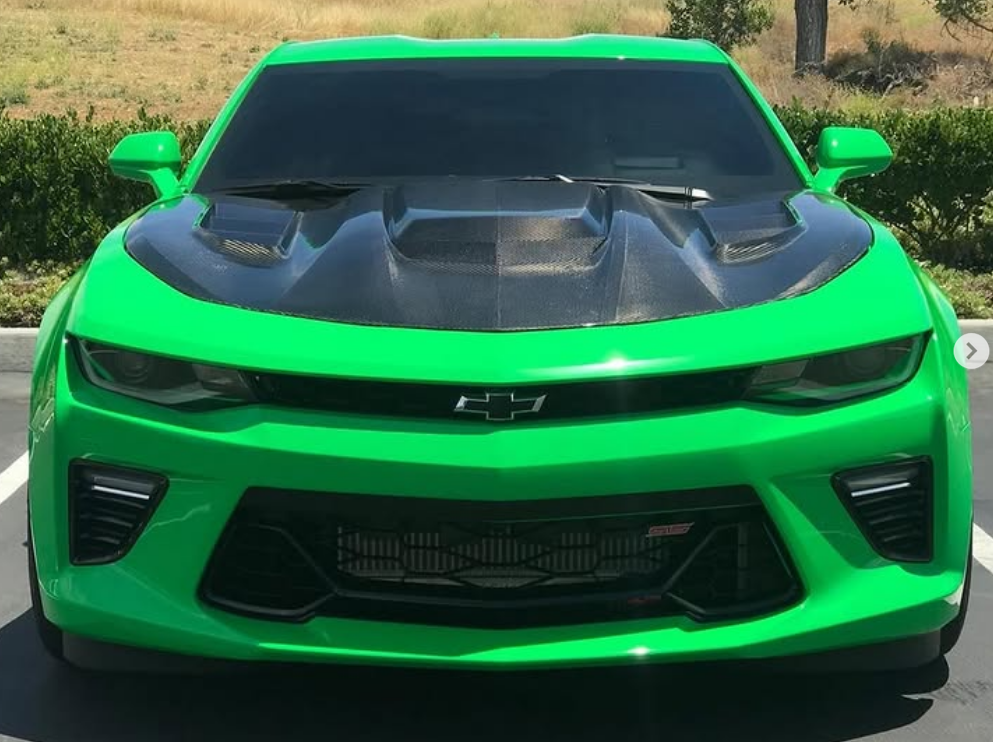 2016 - 23 Camaro iROC-Z ZR1 Style Hood with Louvers (Carbon Fiber/FRP)