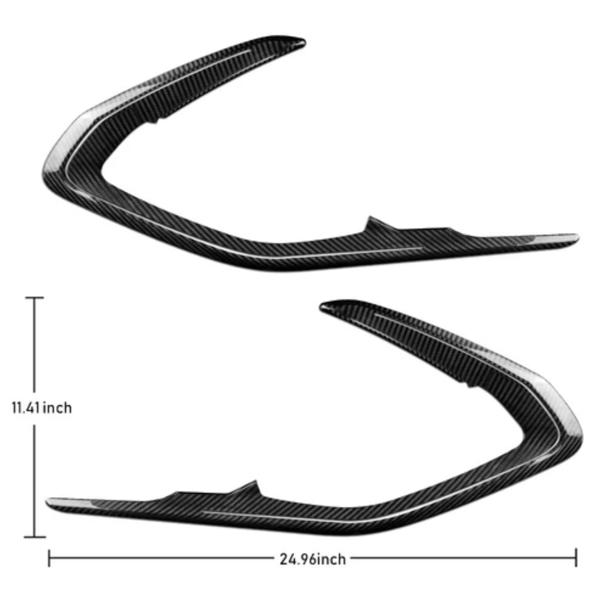 2016 - 24 Camaro Carbon Fiber Door Trim Surround Cover (With Light/Without Light)