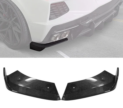 C8 Corvette Stingray Carbon Fiber Rear Diffuser Aprons