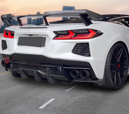 C8 Corvette Stingray Carbon Fiber Rear Diffuser Aprons