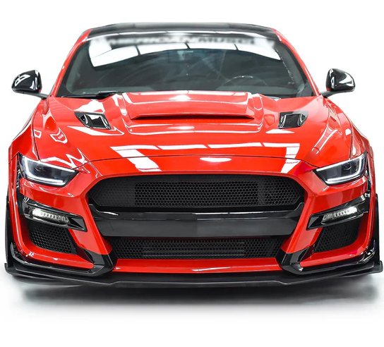 2015 - 17 Mustang GT500 Style Unpainted Front Splitter