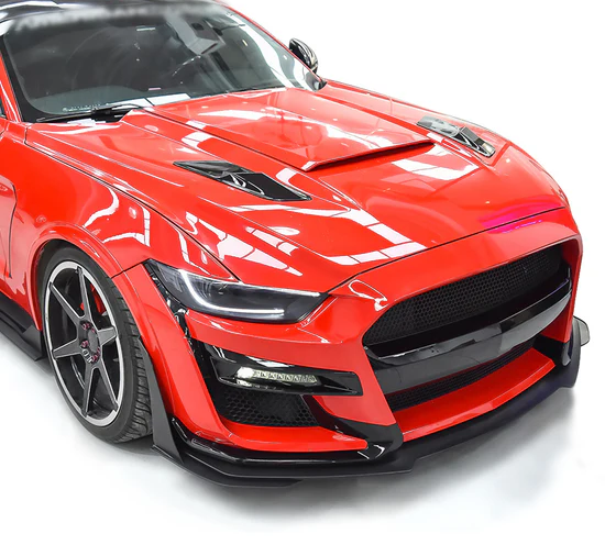 2015 - 17 Mustang GT500 Style Unpainted Front Splitter