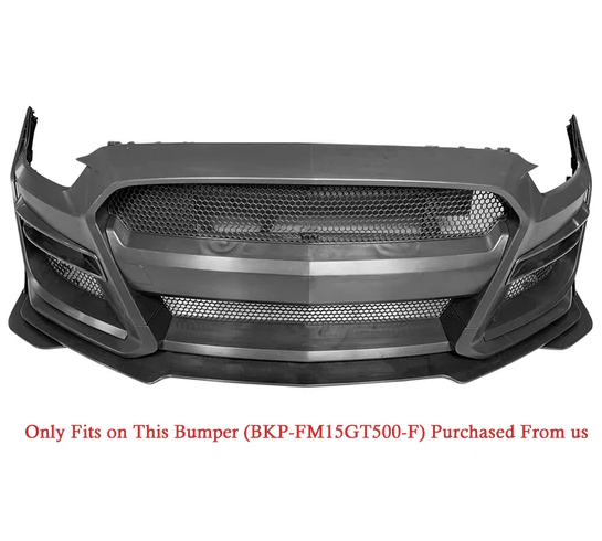 2015 - 17 Mustang GT500 Style Unpainted Front Splitter