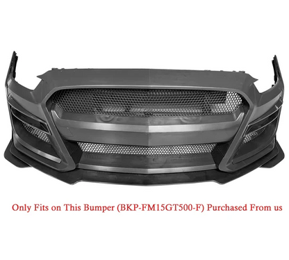 2015 - 17 Mustang GT500 Style Unpainted Front Splitter