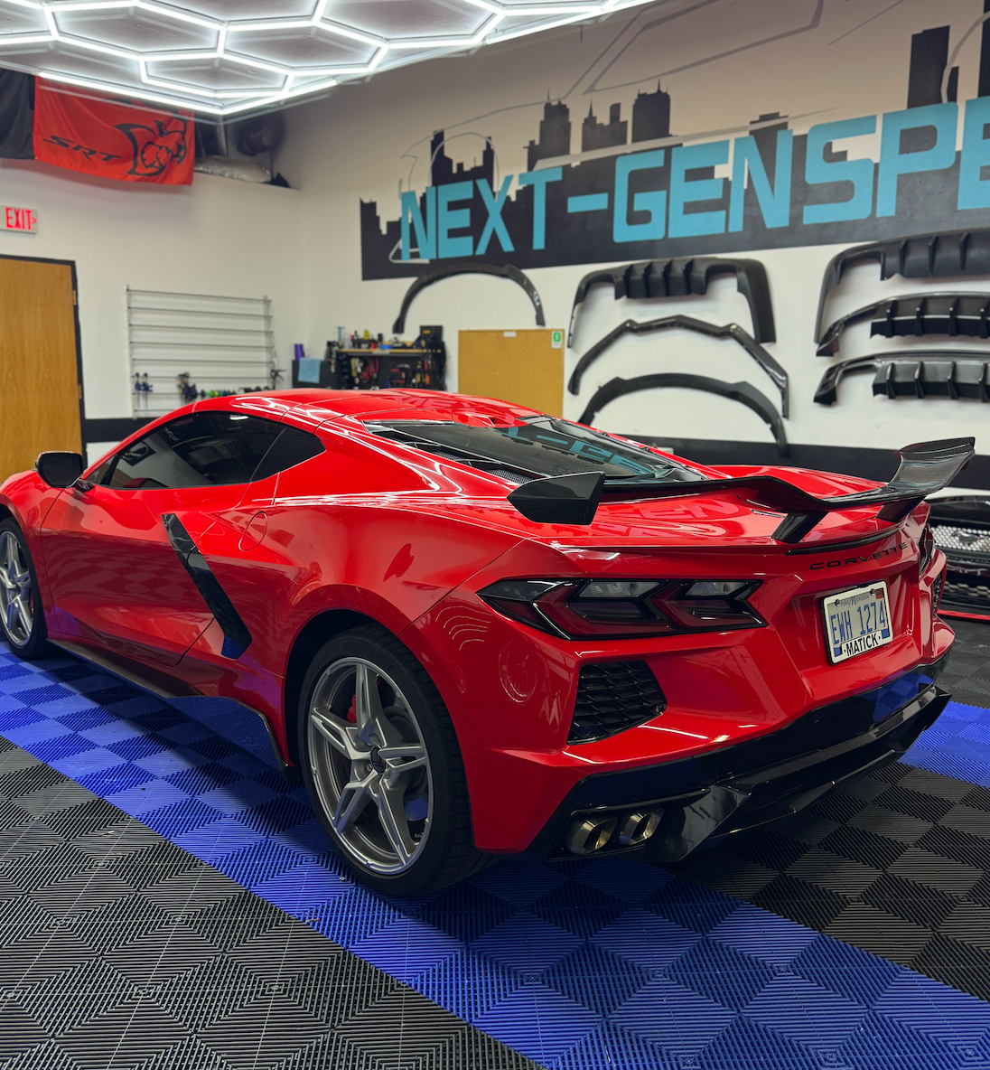 C8 Corvette Carbon Fiber Z06 Style Spoiler for Stingray | Next-Gen Carbon