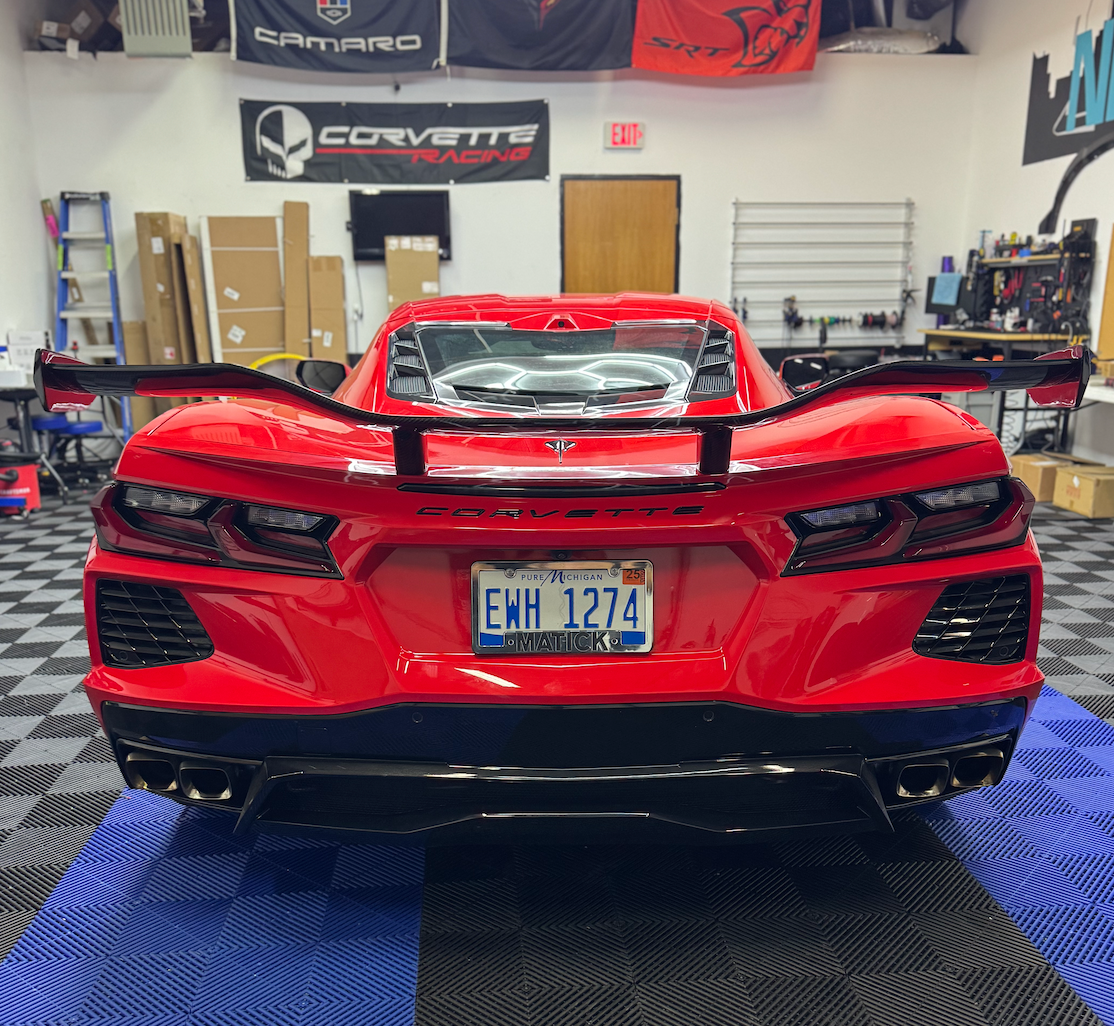 C8 Corvette Carbon Fiber Z06 Style Spoiler for Stingray | Next-Gen Carbon