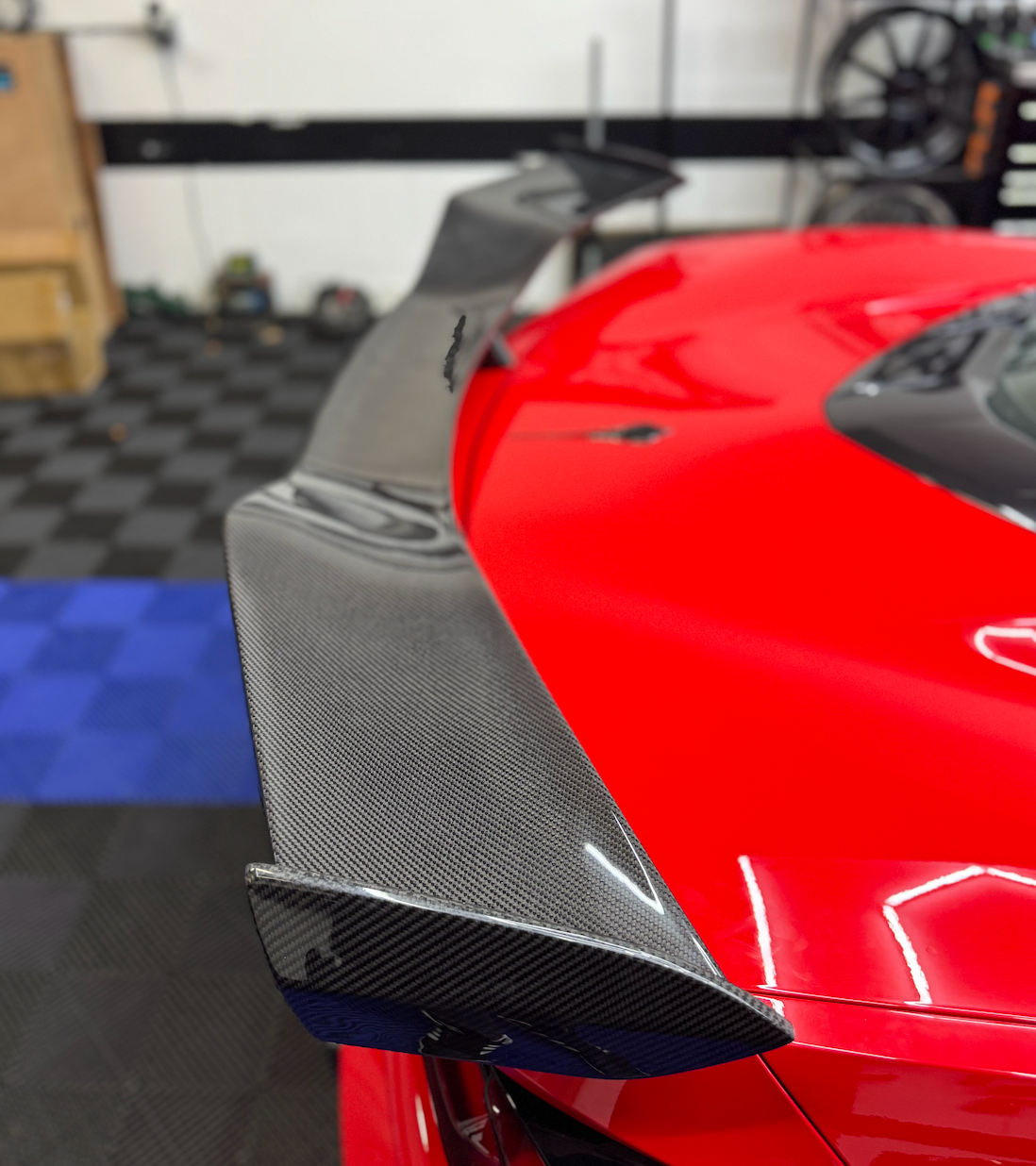 C8 Corvette Carbon Fiber Z06 Style Spoiler for Stingray | Next-Gen Carbon