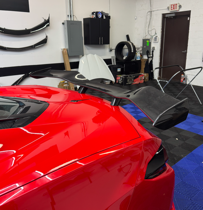 C8 Corvette Carbon Fiber Z06 Style Spoiler for Stingray | Next-Gen Carbon