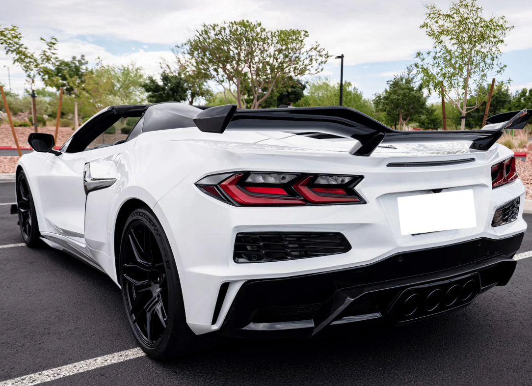 C8 Corvette Z06 Z07 Carbon Fiber High Wing Spoiler | Carbon Fiber / Carbon Flash / Forged