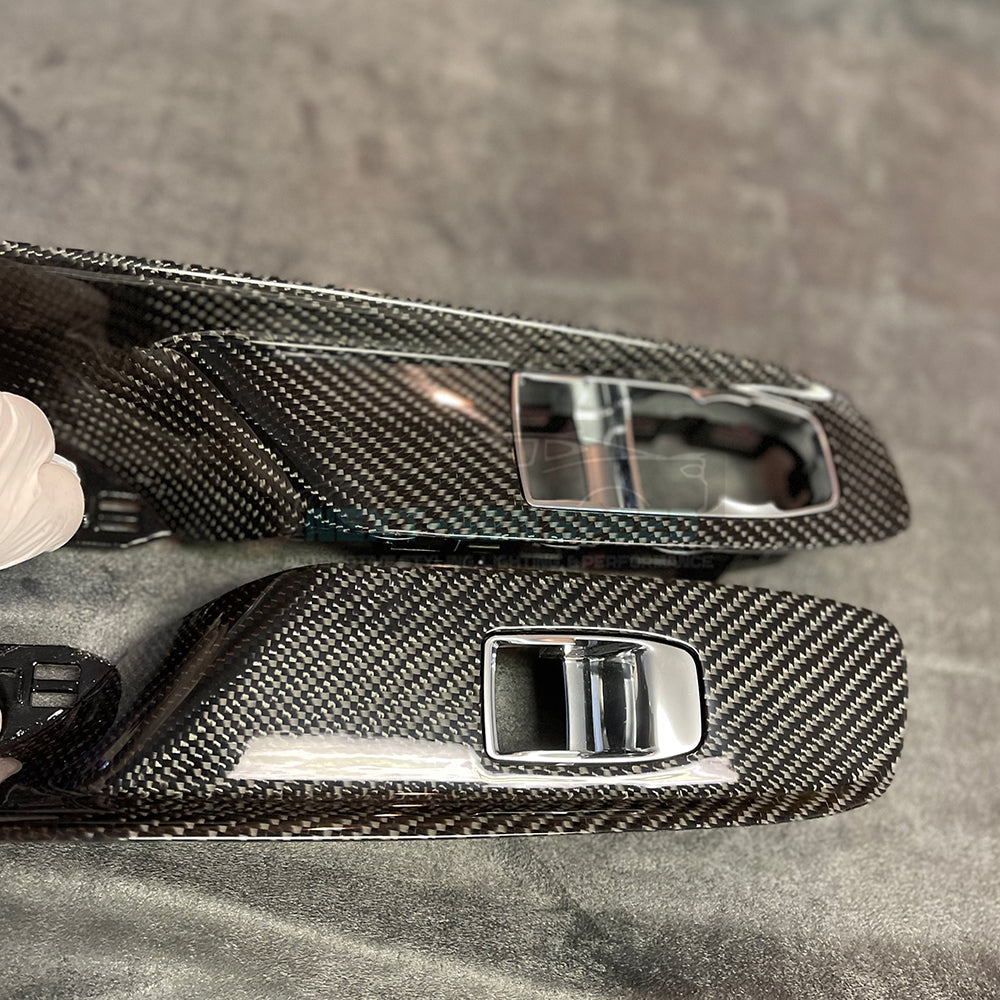 C8 Corvette Carbon Fiber Window Switch Panel Replacements (Coupe/Convertible)
