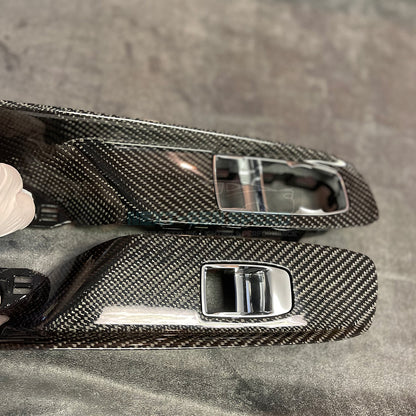 C8 Corvette Carbon Fiber Window Switch Panel Replacements (Coupe/Convertible)