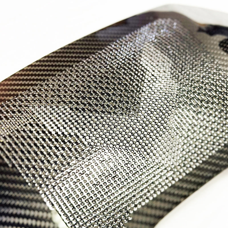 C8 Corvette Carbon Fiber Interior Subwoofer Speaker Cover | Black / Red Carbon
