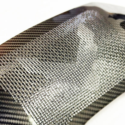C8 Corvette Carbon Fiber Interior Subwoofer Speaker Cover | Black / Red Carbon