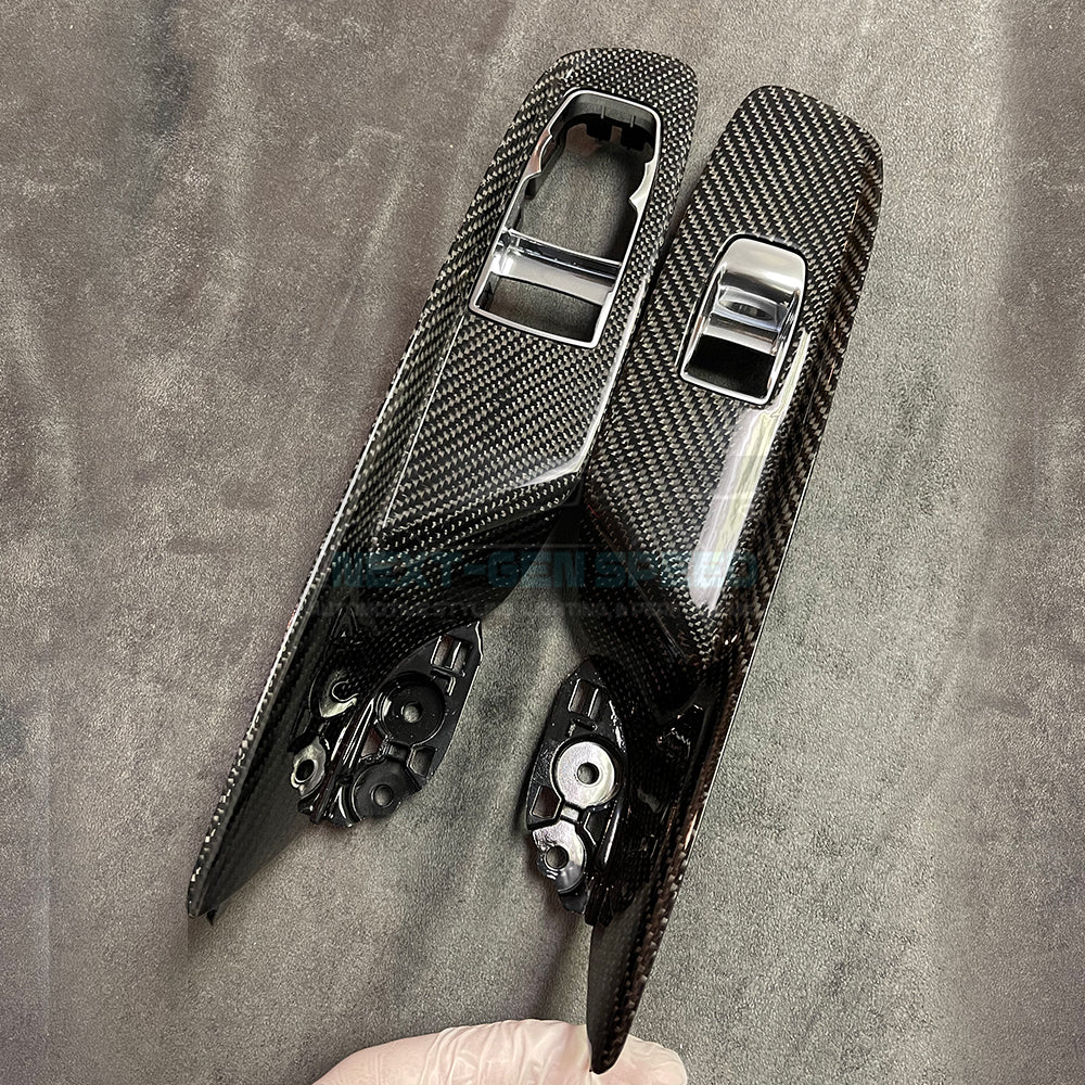 C8 Corvette Carbon Fiber Window Switch Panel Replacements (Coupe/Convertible)