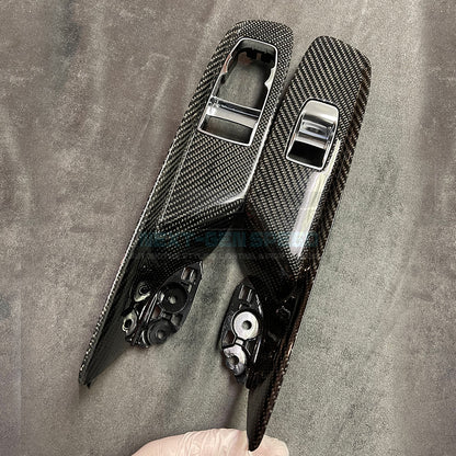 C8 Corvette Carbon Fiber Window Switch Panel Replacements (Coupe/Convertible)