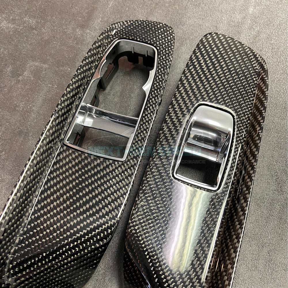 C8 Corvette Carbon Fiber Window Switch Panel Replacements (Coupe/Convertible)
