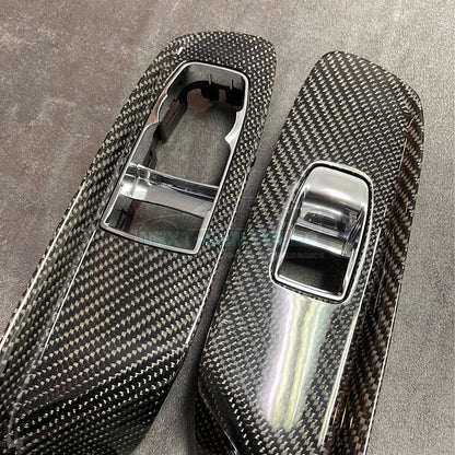C8 Corvette Carbon Fiber Window Switch Panel Replacements (Coupe/Convertible)