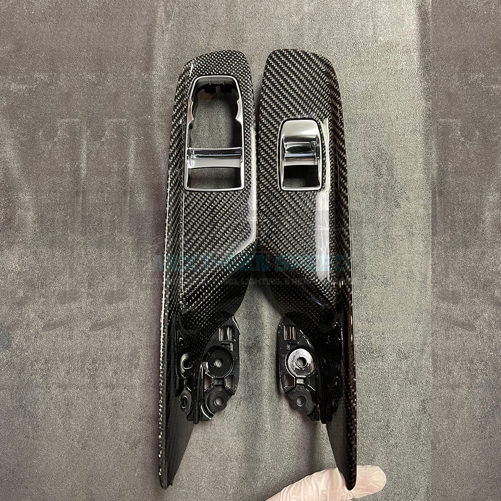 C8 Corvette Carbon Fiber Window Switch Panel Replacements (Coupe/Convertible)