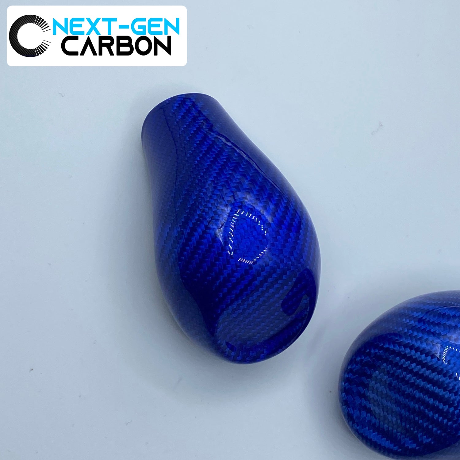 2016 - 24 Camaro / 14 - 19 Corvette Blue Carbon Fiber Shifter Knob Handle Cover