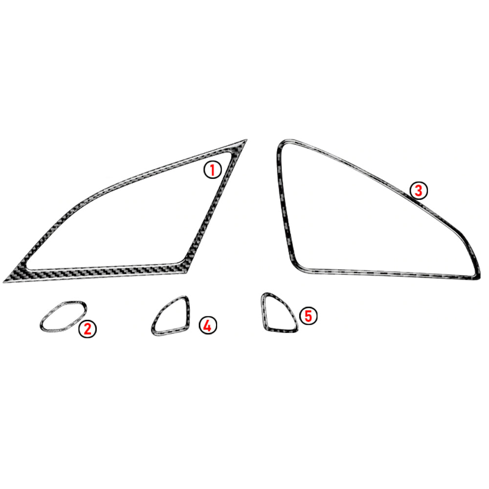 2014 - 19 C7 Corvette Carbon Fiber Speaker Door Lock Trim  | Next-Gen Carbon