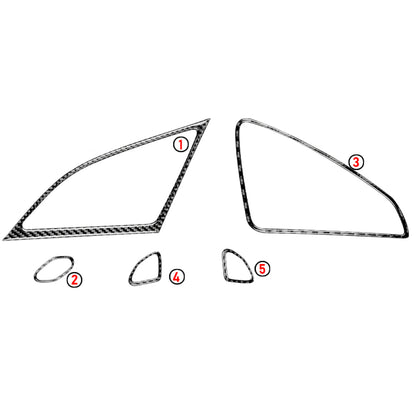 2014 - 19 C7 Corvette Carbon Fiber Speaker Door Lock Trim  | Next-Gen Carbon