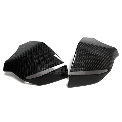 C8 Corvette Carbon Fiber Side Mirror Cover Lower Base Cap Covers
