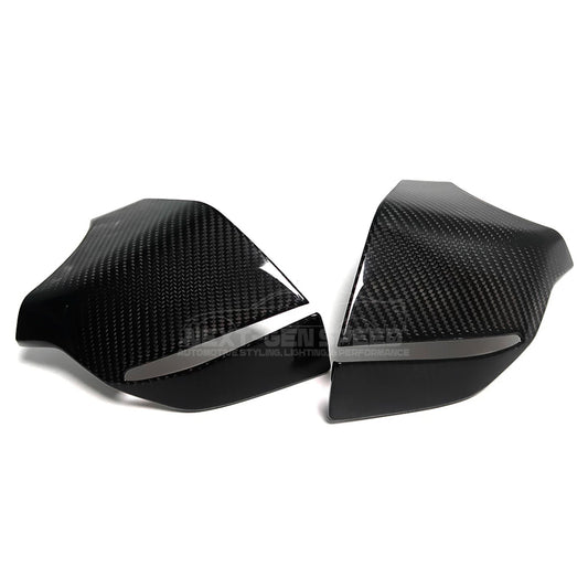 C8 Corvette Carbon Fiber Side Mirror Cover Lower Base Cap Covers