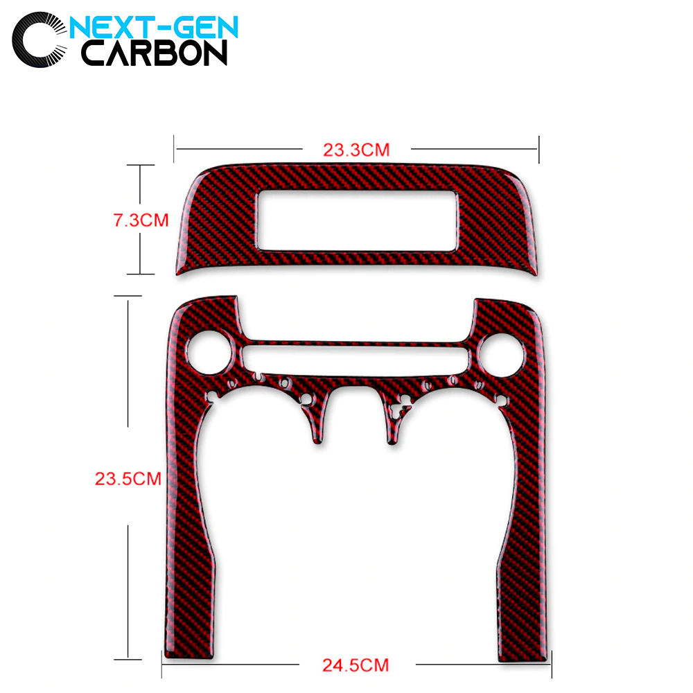 2010 - 12 5th Gen Camaro Carbon Fiber Radio/Climate Control Trim Overlay | Next-Gen Carbon