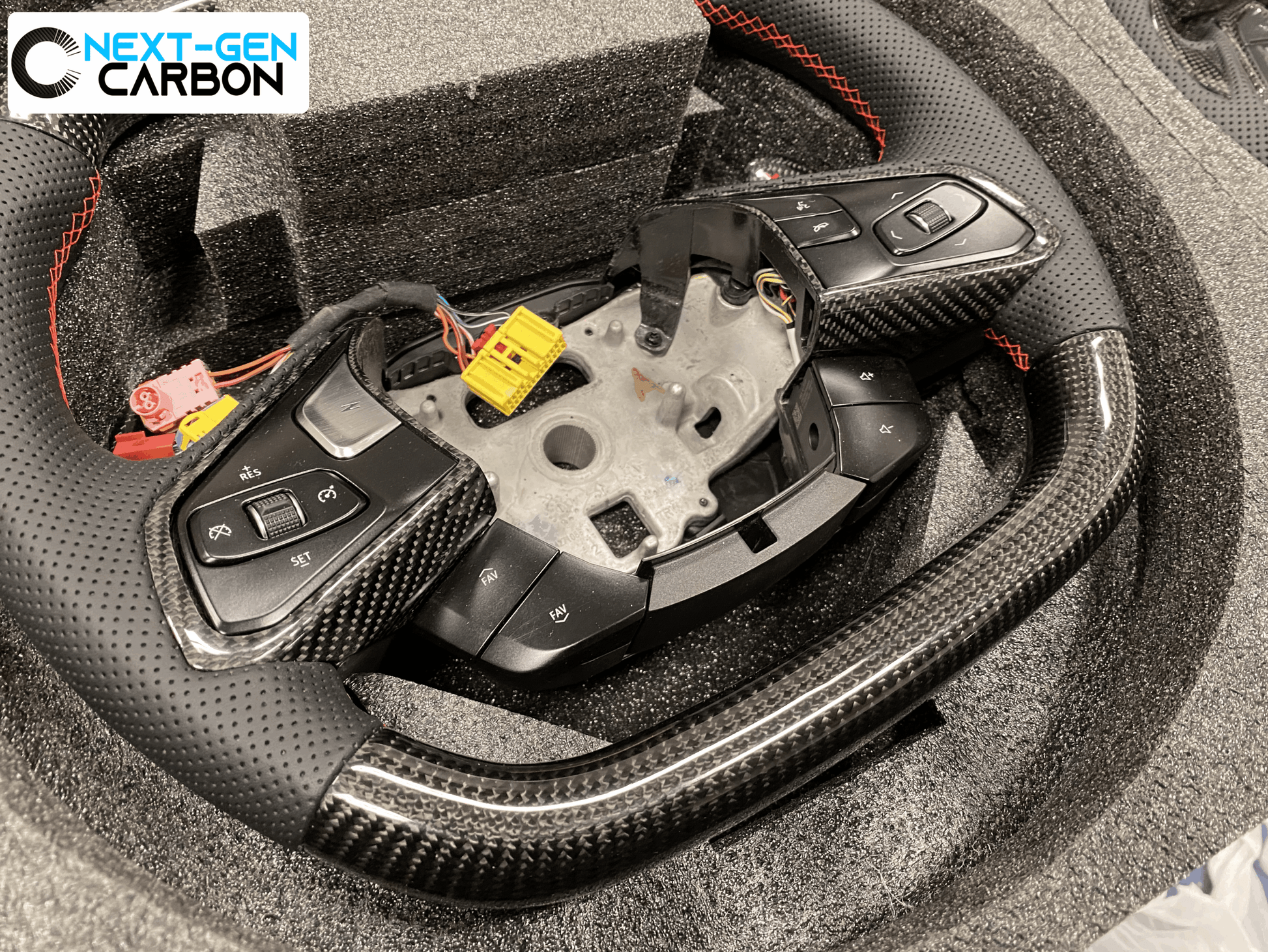 C8 Corvette Carbon Fiber Steering Wheel (Complete/Heated) - Customizable | Stingray / Z06 / E-Ray