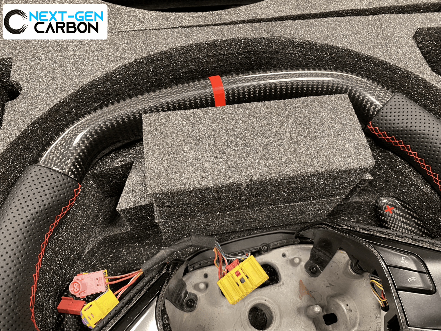 C8 Corvette Carbon Fiber Steering Wheel (Complete/Heated) - Customizable | Stingray / Z06 / E-Ray