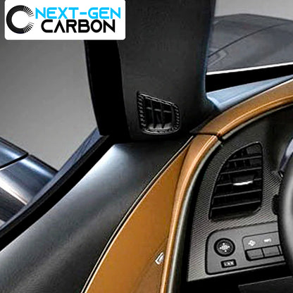 2014 - 19 C7 Corvette Carbon Fiber Side Vent Defogger Trim Covers | Next-Gen Carbon