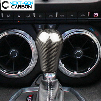 2016 - 24 Camaro Carbon Fiber Shifter Knob Handle Cover | Next-Gen Carbon