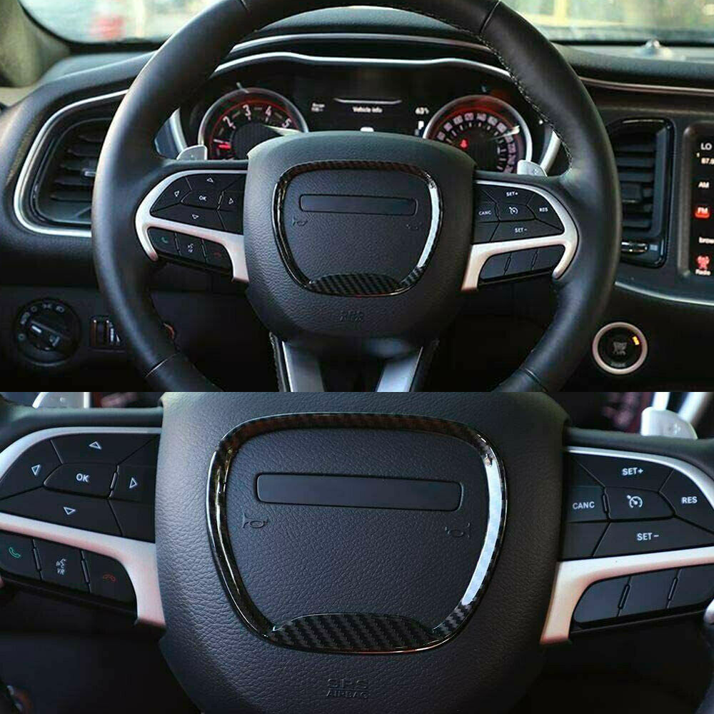 2015 - 23 Challenger/Charger Hydro-Carbon Fiber Steering Wheel Trim Ring