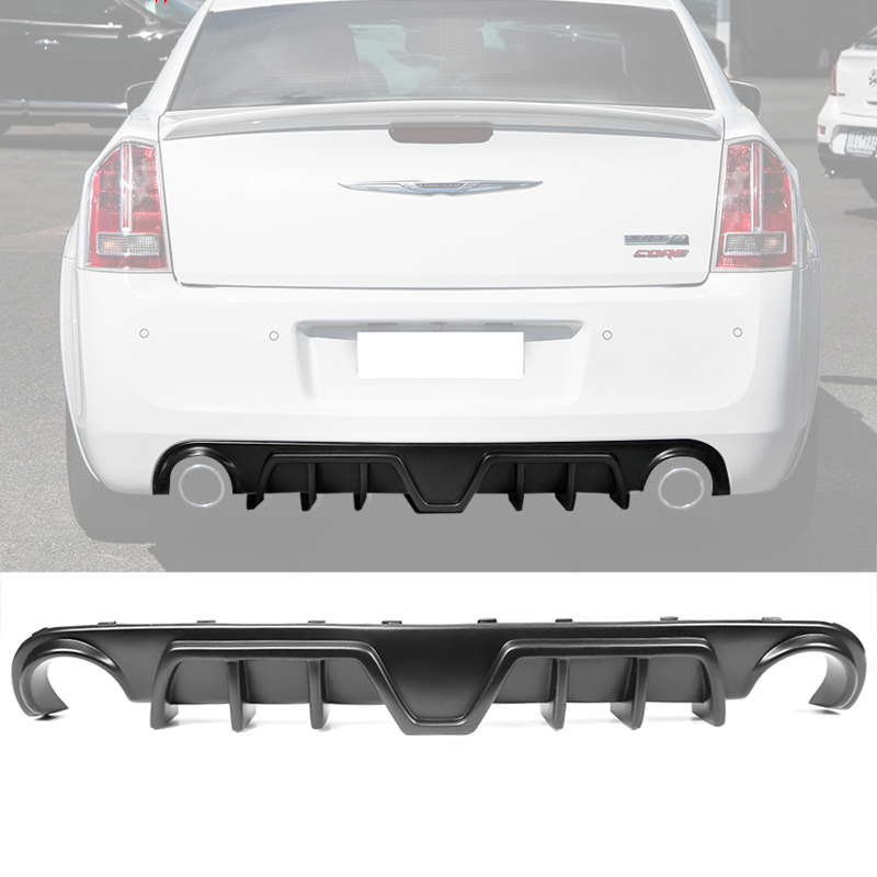 2012 - 14 Chrysler 300 SRT Matte Black Rear Diffuser