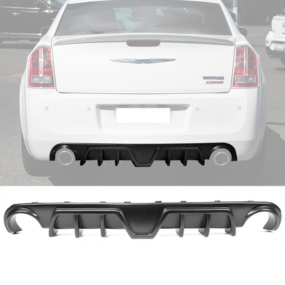 2012 - 14 Chrysler 300 SRT Matte Black Rear Diffuser
