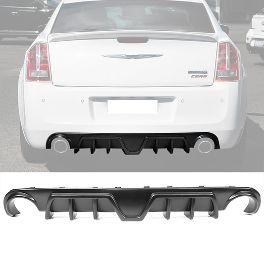 2012 - 14 Chrysler 300 SRT Matte Black Rear Diffuser