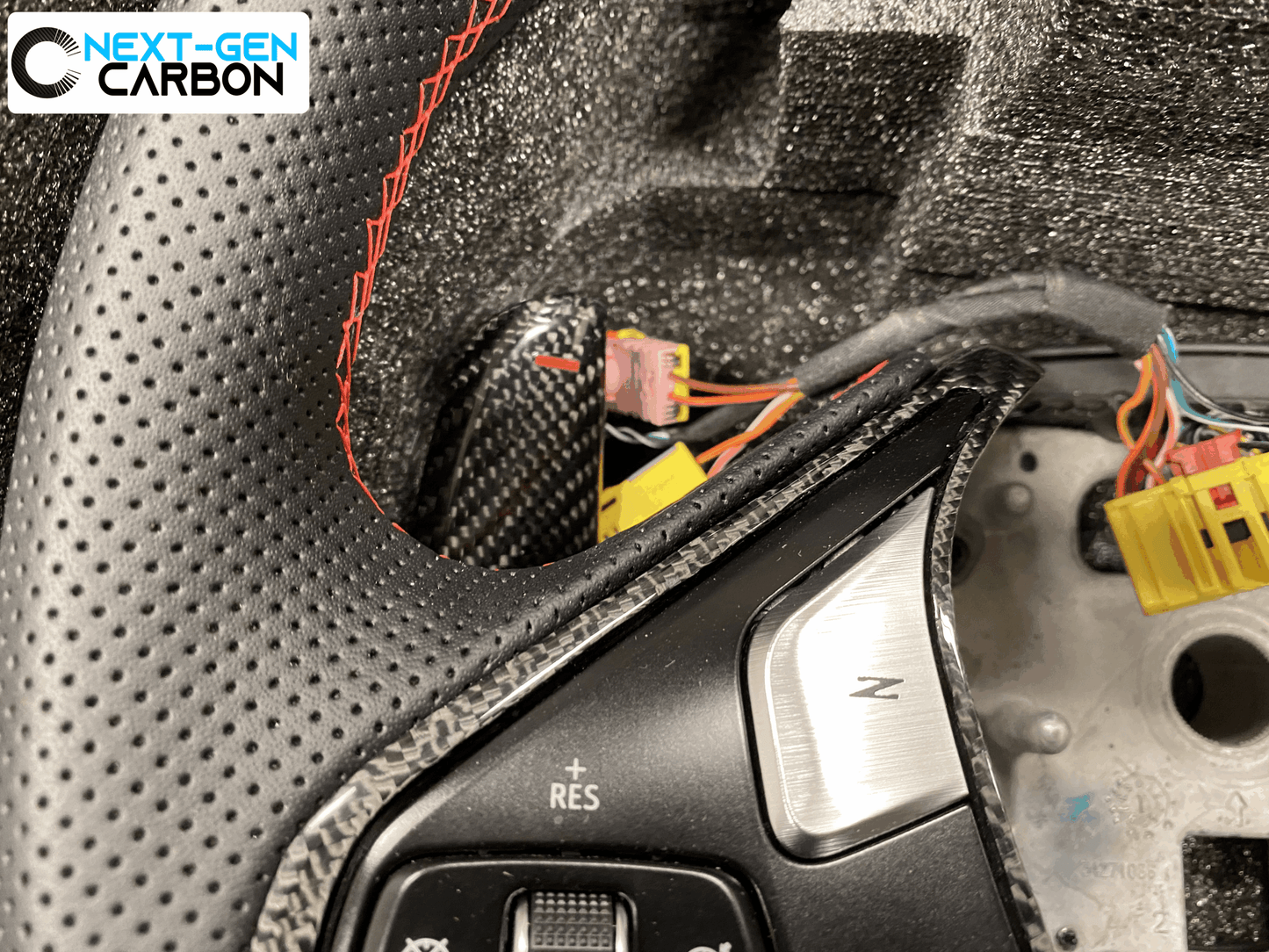 C8 Corvette Carbon Fiber Steering Wheel (Complete/Heated) - Customizable | Stingray / Z06 / E-Ray