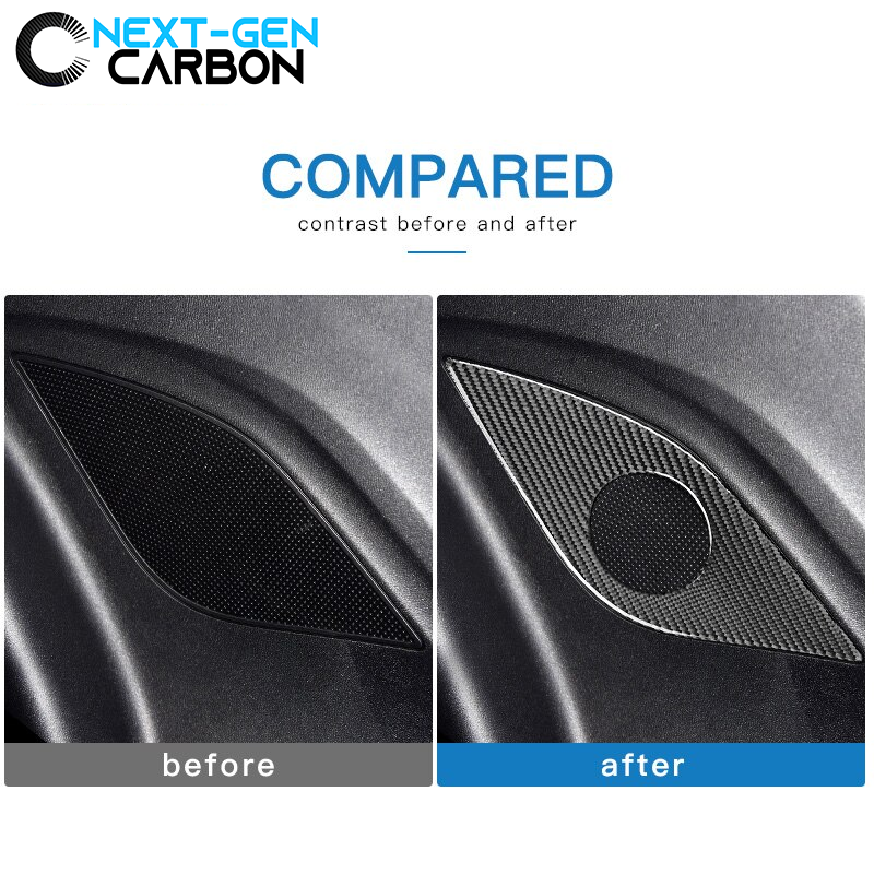 2016 - 24 Camaro Carbon Fiber Rear Door Audio Speaker Cover | Next-Gen Carbon