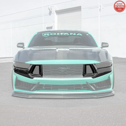 2024+ Mustang Dark Horse Dry Carbon Fiber Front Grille Trims
