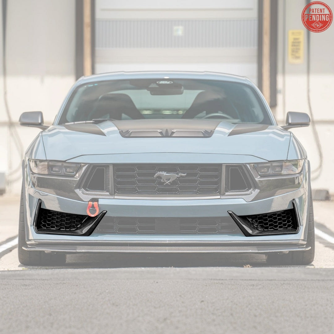 2024+ Mustang Dark Horse Dry Carbon Fiber Front Grille Trims