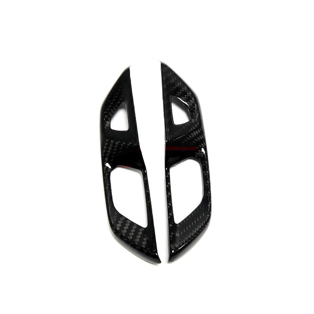 C8 Corvette Carbon Fiber Unlock/Lock Button Trim Cover | Next-Gen Carbon
