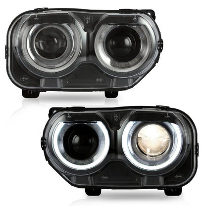 2015 - 24 Dodge Challenger Prebuilt RGB LED Headlights