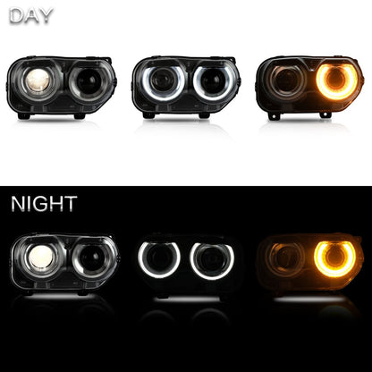 2009 - 14 Dodge Challenger Prebuilt RGB LED Headlights