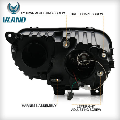 2015 - 24 Dodge Challenger Prebuilt RGB LED Headlights