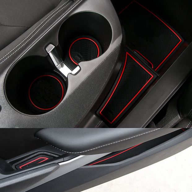 2016 - 24 Camaro Interior Non-Slip Rubber Mats (9 PC) image 2