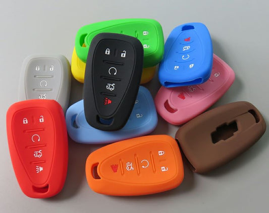2016 - 24 Chevy Camaro, Cruze, Malibu, Traverse Silicone Key Cover (10 COLORS) image 0