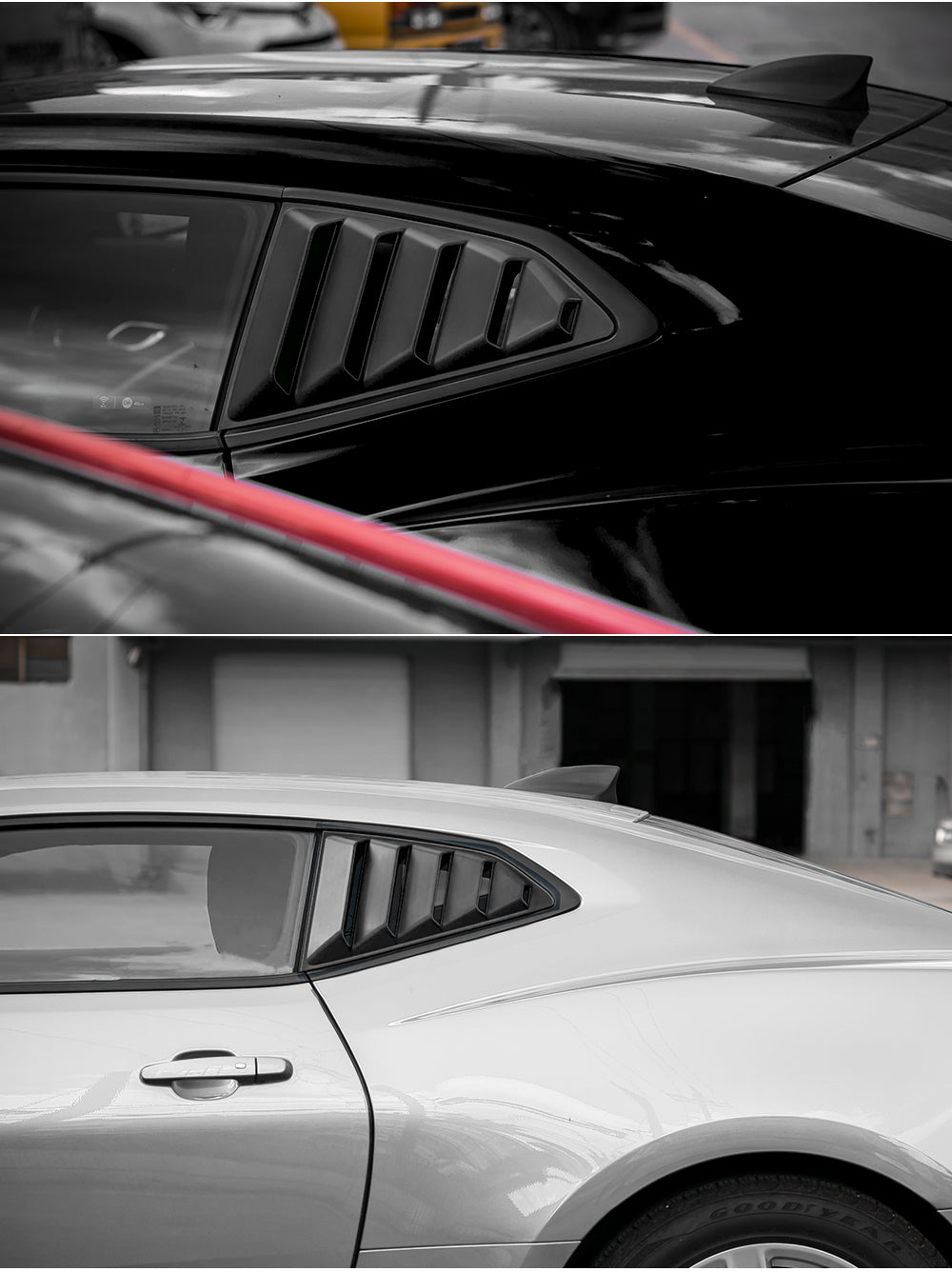 2016 - 24 Camaro Quarter Window Louvers (Matte/Gloss/Carbon) image 5
