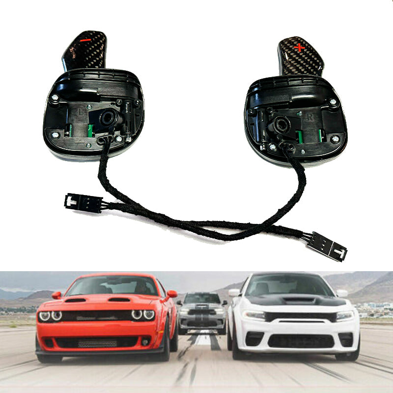 2015-24 Dodge Carbon Fiber Replacement Paddle Shifters Charger/Challenger/Durango image 0