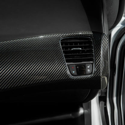 Corvette C7 Dry Carbon Fiber Passenger Side Dash Air Duct Vent Panel Cover image 5
