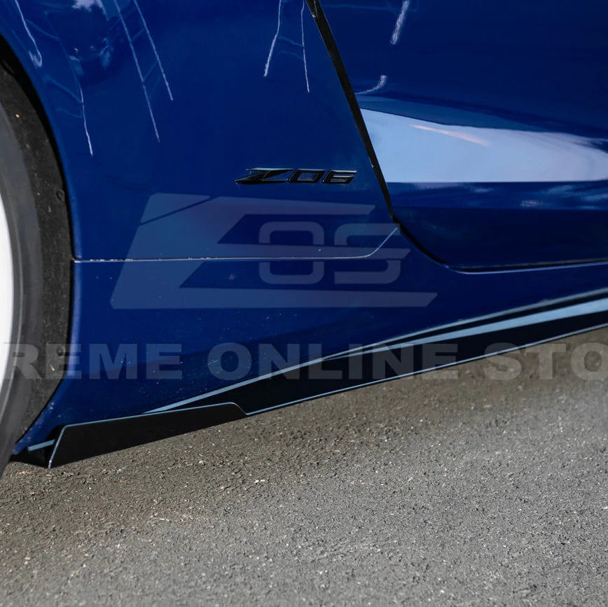 C8 Corvette Z06 / E-Ray / ZR1 Carbon Fiber Performance Side Skirts image 11